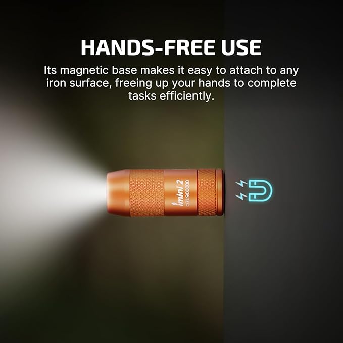 OLIGHT IMINI 2 EDC Rechargeable Keychain Flashlight, 50 Lumens Compact and Portable Mini LED