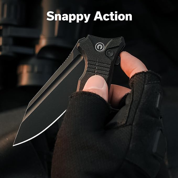 CIVIVI Neurohaptic Pocket Knife for EDC, Folding Knife with 3.74'' Nitro-V Blade G10 Handle