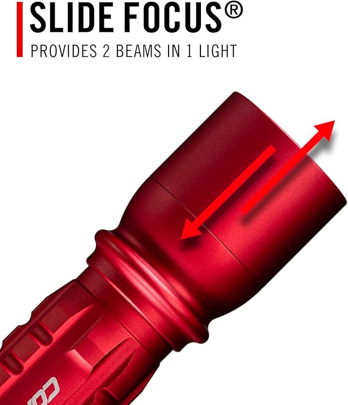 Coast XP11R 2600 Lumen USB-C Rechargeable LED Flashlight with Slide Focus®?¯and Pure Beam® Focusing
