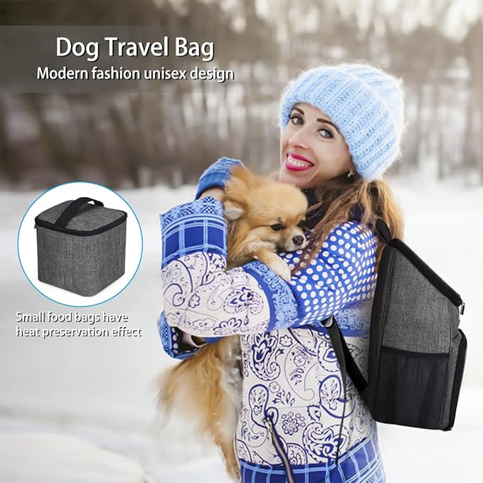 BAGLHER丨Dog Travel Bag, Airline Approved Pet Supplies Backpack, Dog Travel Backpack Accessories Set