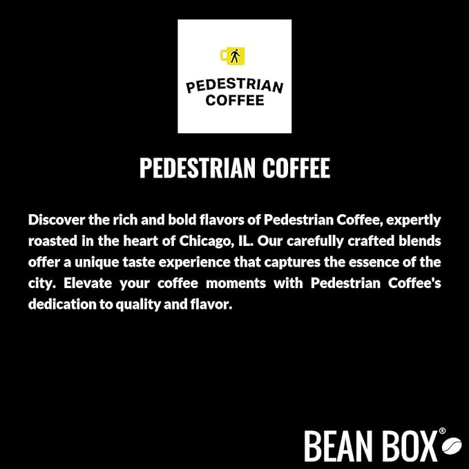 Bean Box Chicago Coffee Sampler, 2-Pack - Roasted by Pedestrian, Gourmet Arabica Coffee, Variety