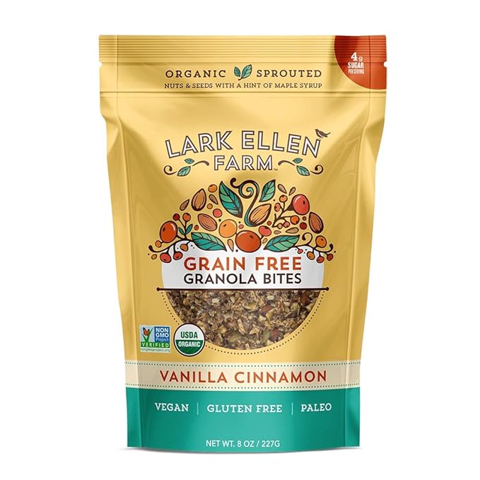 Lark Ellen Farm Granola Bites Vanilla Cinnamon, 8 Ounce
