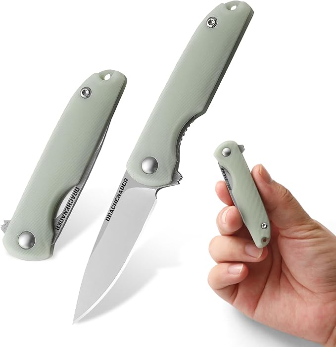 4-24/25" Mini Pocket Knife for Men and Women, Small Folding EDC Knife, 2.04" Silver Sharp Blade