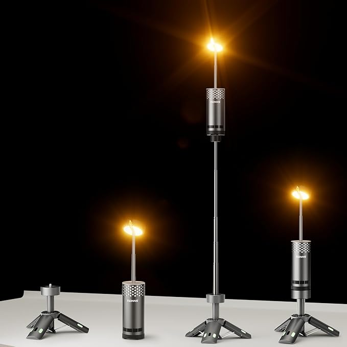 Camping Lights Rechargeable, Detachable Camping Lantern with Stand, Telescopic Waterproof Camp