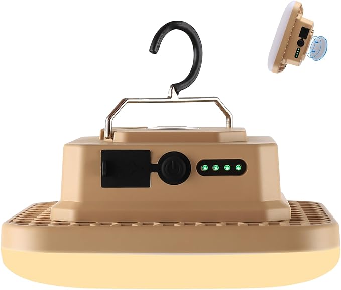 10800mAh Rechargeable Hanging Tent Light with Magnet, 30W 4000LM LED 4 Color Lighting Modes Camping