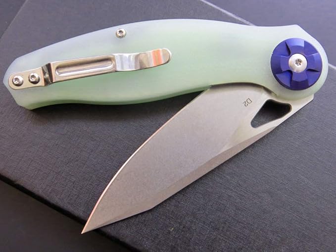 Eafengrow EF76 Ball Bearing Folding Knife for Camping EDC Pocket Knife with G10 Handle & D2