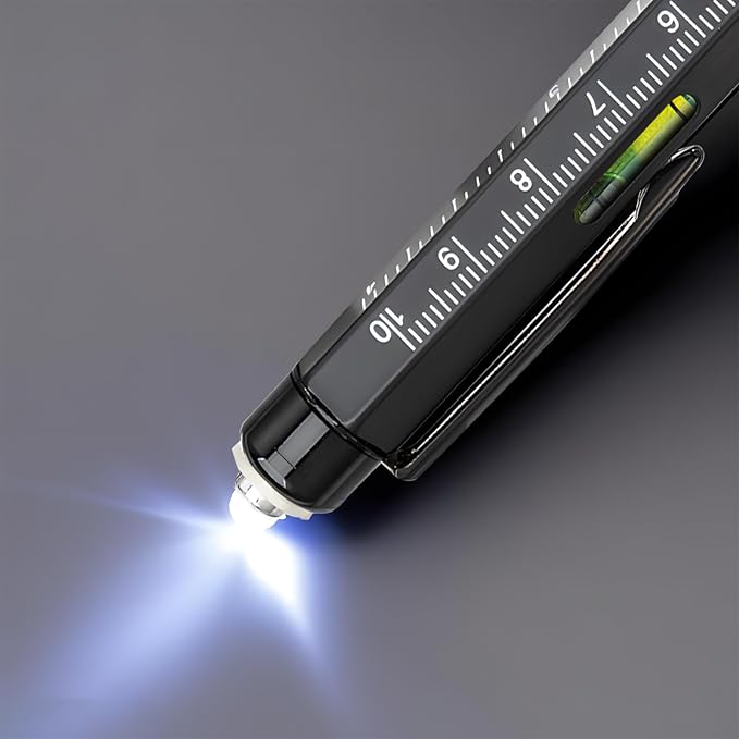 Christmas Gifts Stocking Stuffers for Men,Multitool Pen 9 in 1 Innovative Gift for Men,with LED
