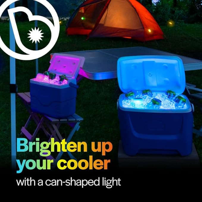 Brightz CoolerBightz LED Cooler Light - 8 Color Modes - Battery Powered Ice Chest Light - Camping