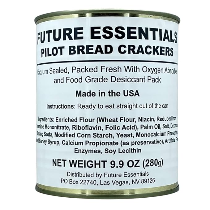 Future Essential Sailor Pilot Bread Crackers | Ship's Biscuit | Emergency Survival Food | Long Term