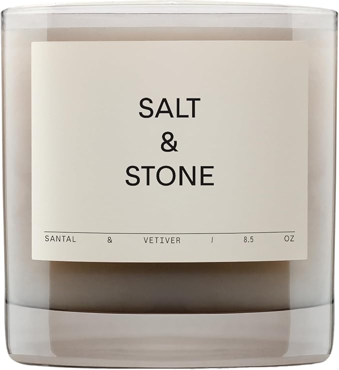 SALT & STONE Scented Candle for Women & Men | Hand-Poured, Aromatic & Fragrant | Coconut & Soy