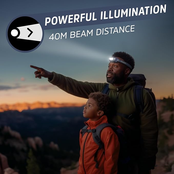 Energizer Universal Plus LED Headlamp, Lightweight Bright Headlamp for Outdoors, Camping and