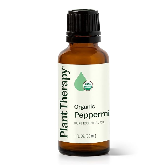 Plant Therapy Organic Peppermint Essential Oil 100% Pure, USDA Certified Organic, Undiluted