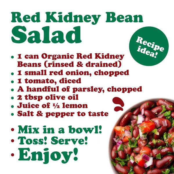 Food to Live Organic Italian Red Kidney Beans, 14 oz (Pack of 1) ??Unsalted, Non-GMO, Vegan. Ready