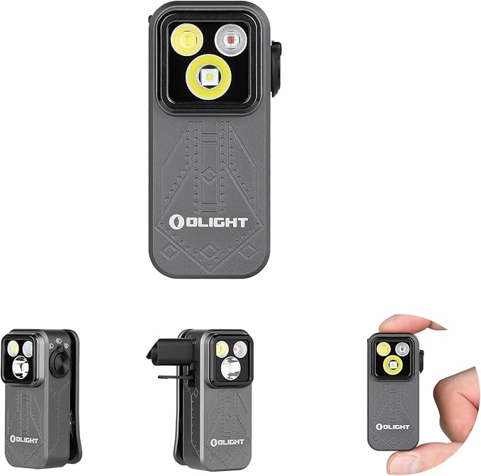 OLIGHT Oclip Pro EDC Flashlight Clip-on Light, Rechargeable 500 Lumens with Three Lighting