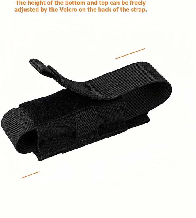 Tactical Flashlight Holster MOLLE Torch Holder MK4 OC/Mace Pepper Spray Canister Carrier EDC Flash