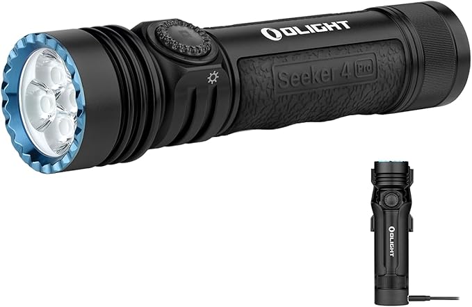 OLIGHT Seeker 4 Pro Rechargeable Flashlights, 4600 Lumens High Powerful Bright Light with USB C