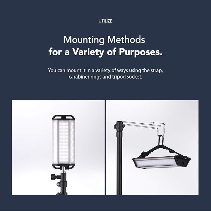 CLAYMORE 3 FACE+ (Large) - Rechargeable LED Area Light for Outdoors, Camping, Tent, Work
