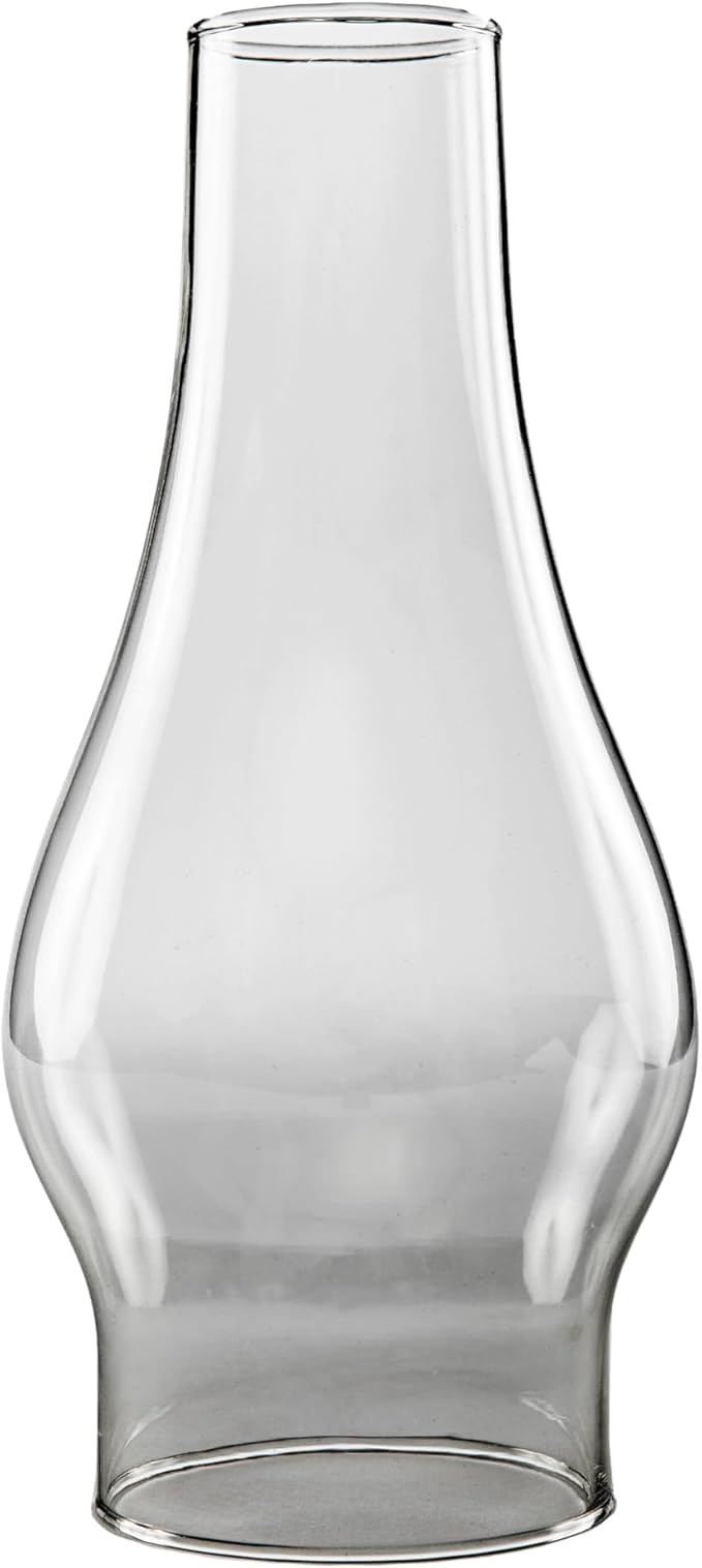 Light of Mine: 2.5" X 7.5" Oil Lamp Replacement Chimney - Clear Smooth Top Borosilicate Chimney (2