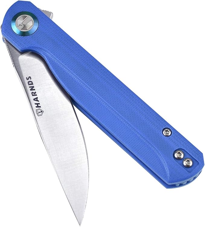 Wind Pocket Knife Flipper Sandvik Steel G10 Handle Folding Knife Ball Bearing with 2-Position Clip