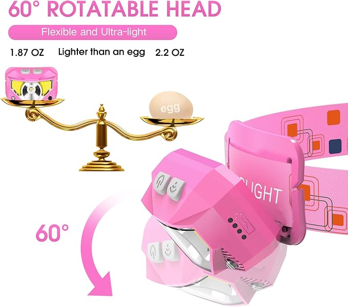 LHKNL Headlamp Flashlight, High Lumen Bright LED Rechargeable Headlight with White Red Light
