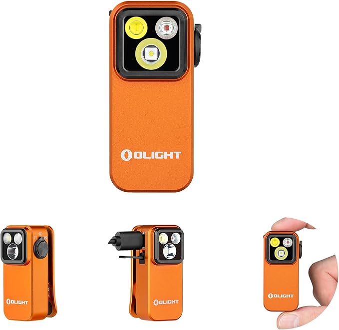 OLIGHT Oclip Pro EDC Flashlight Clip-on Light, Rechargeable 500 Lumens with Three Lighting