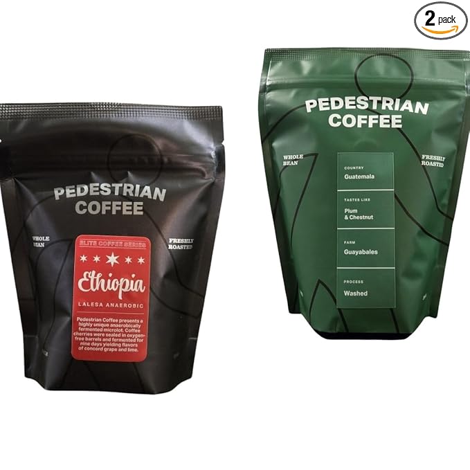 Bean Box Chicago Coffee Sampler, 2-Pack - Roasted by Pedestrian, Gourmet Arabica Coffee, Variety