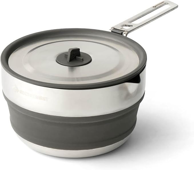 Sea to Summit Detour Stainless Steel Collapsible Pouring Pot, 1.8 Liters