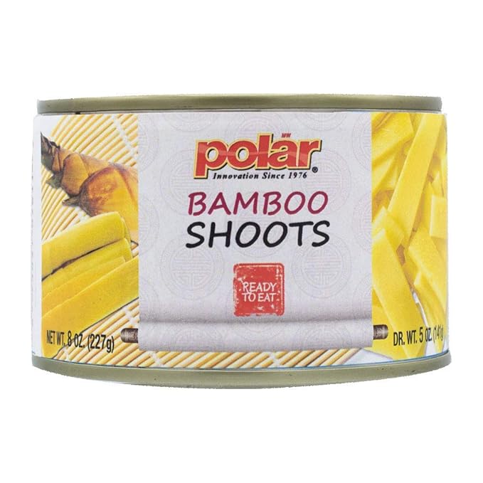 MW Polar Canned Vegetables, Sliced Bamboo Shoots, 8 Oz (Pack Of 12)