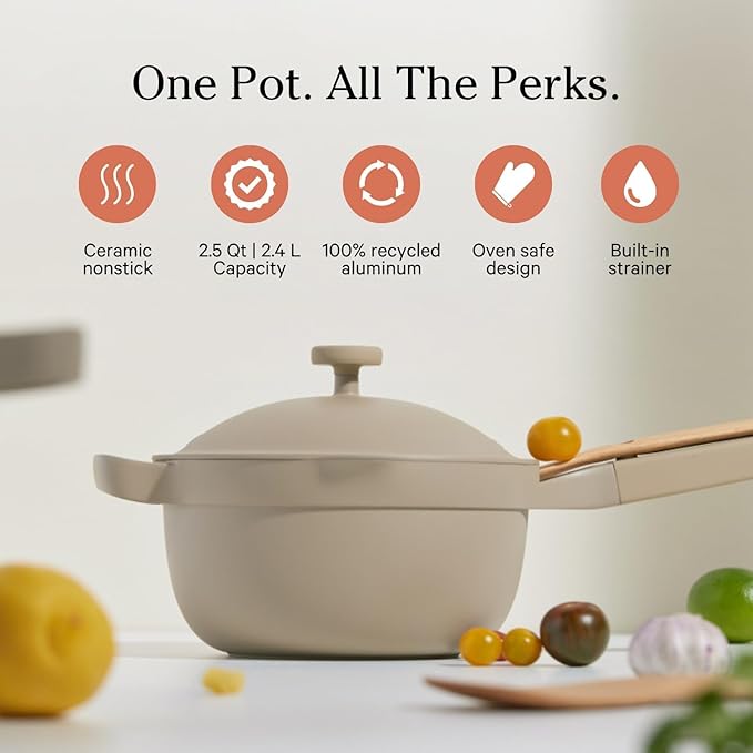 Our Place Mini Home Cook Duo - 8.5" Always Pan & Small Perfect Pot Bundle | Multi-Functional