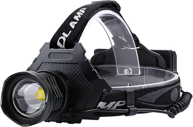 AMAKER LED Rechargeable Headlamp, High Lumens Super Bright with 5 Modes & IPX7 Level Waterproof USB
