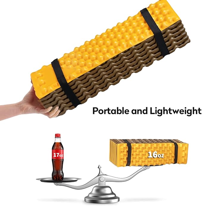 Foam Camping Pads for Hiking, Ultralight Closed Cell Mattress, Waterproof Soft Mat for Adults, Wide
