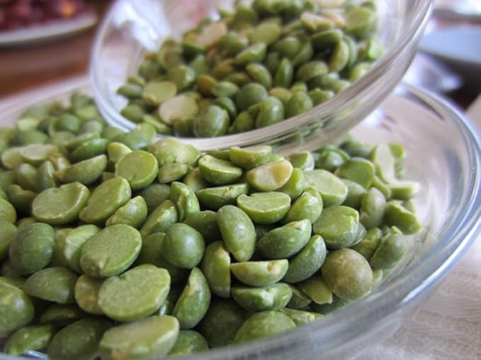 Organic Green Split Peas- Fiber & Protein rich, Raw, Non-GMO, Vegan Bulk-1LB