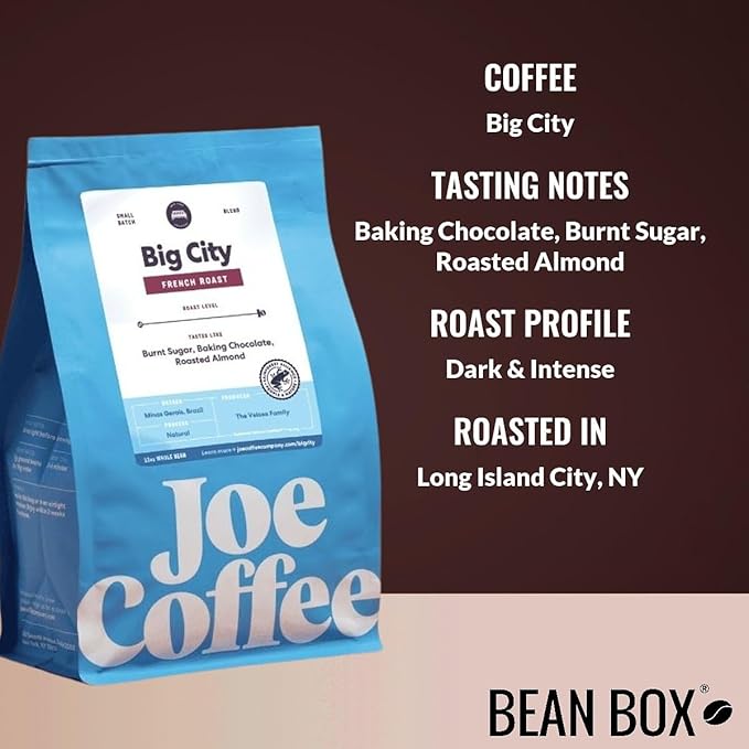 Bean Box New York Coffee Sampler, 2-Pack - Roasted by Joe Company, Gourmet Arabica Coffee, Variety