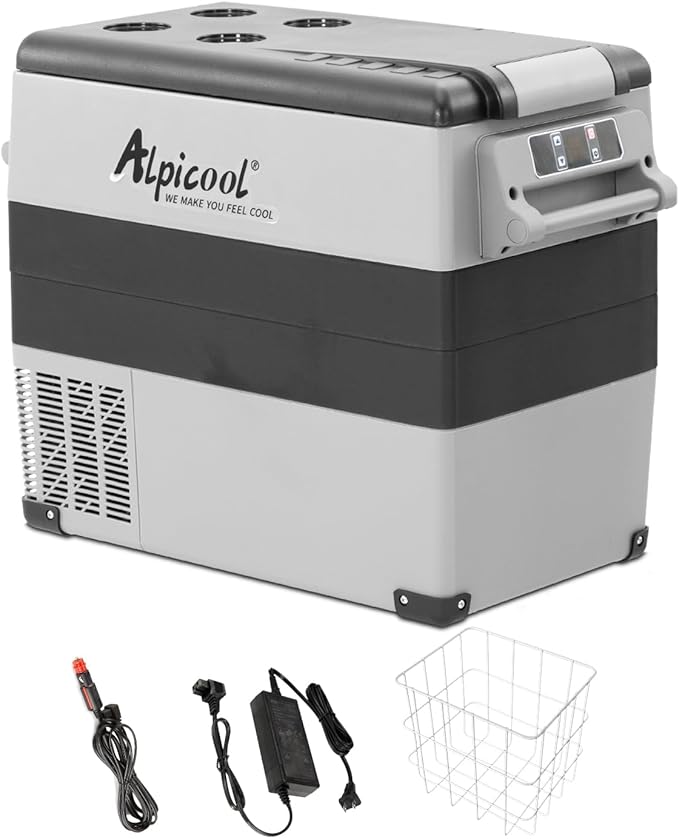 Alpicool CF55 Portable Freezer,12 Volt Refrigerator, 52 Quart (49.4 Liter) Fast Cooling 12V Car