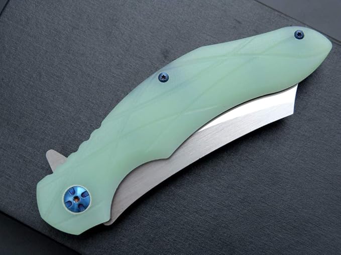 Eafengrow EF919 Folding Knife with Pocket Clip D2 Steel Blade G10 Handle EDC Tool Outdoor Knives