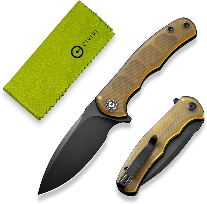 CIVIVI Mini Praxis Pocket Knife for EDC, Folding Pocket Knife with 2.98" D2 Blade Ultem Handle with