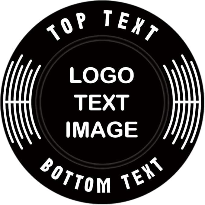 100 Custom Plastic Poker Chips, Print with Personalized Text, for Texas Hold'em Poker, Card Club or
