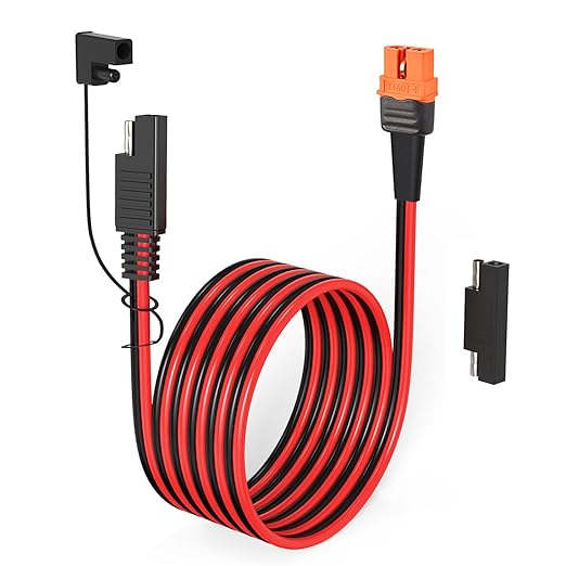 10AWG XT60i to SAE Adapter Extension Cable with SAE Polarity Reverse Adapter for Portable Power