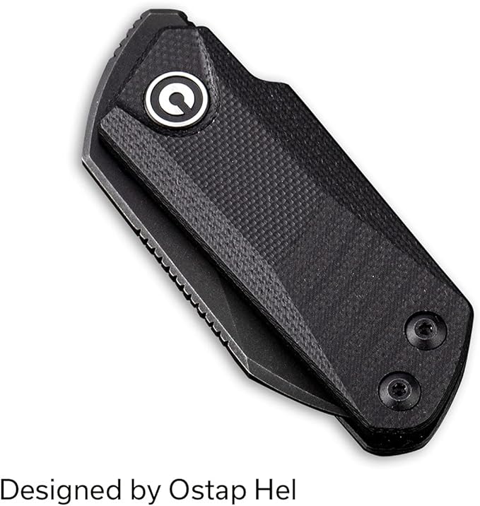 CIVIVI Ki-V Front Flipper Pocket Knife, Double Detent Slip Joint Small Folding Knife with Deep