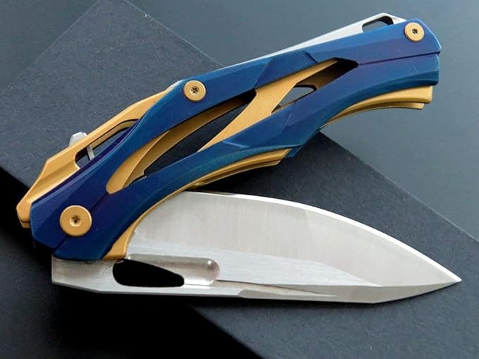 Eafengrow EF204 Folding Pocket Knife,D2 Blade Steel Handle Liner Lock with Clip Outdoor Camping