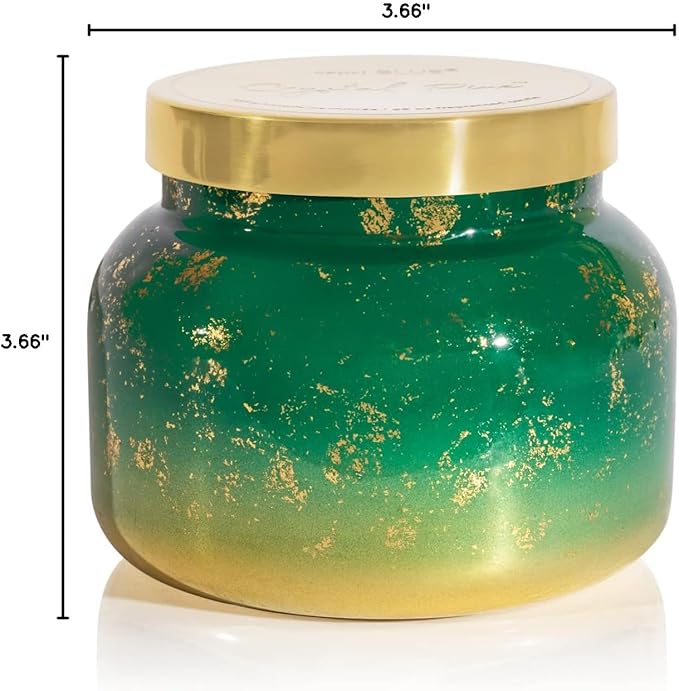 Capri Blue Glimmer Jar Candles - Luxury Holiday Scented Candles for Home - Long Lasting Soy Wax