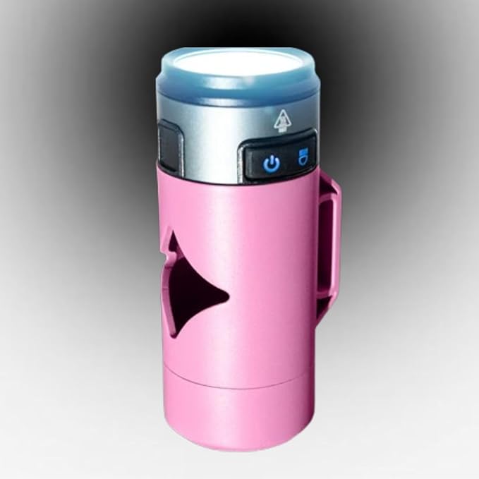 Lumi Dog Waste Bag Holder with LED Flashlight, Hands-Free Dog Walking Accessory with Carabiner Clip
