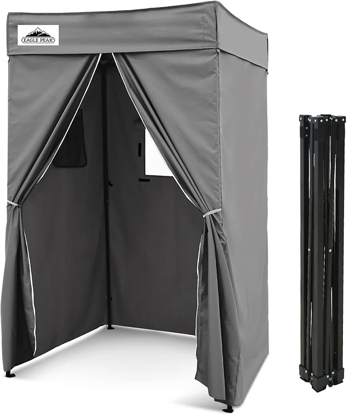EAGLE PEAK Flex Compact 4x4 Pop-up Canopy Changing Room, Portable Privacy Dressing Room for Indoor