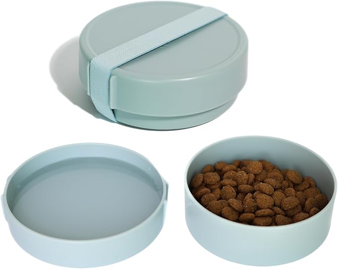 Barkin??Trails Travel Dog Bowls, Portable Outdoor Water, BPA-Free Water Bowl Set, Food Grade