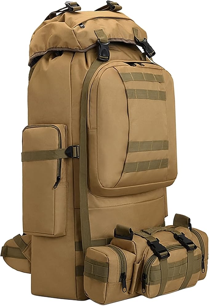 100L Camping Hiking Backpack,Molle military Tactical rucksack backpack,Waterproof Lightweight