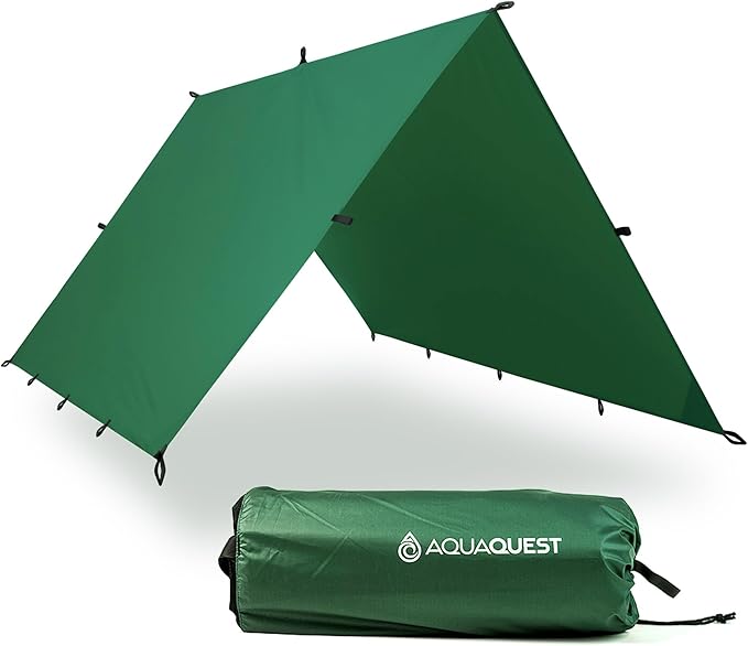 AquaQuest Guide Tarp ??Ultralight Waterproof (5,000 mm) Seam-Taped 40D Ripstop Rain Fly for