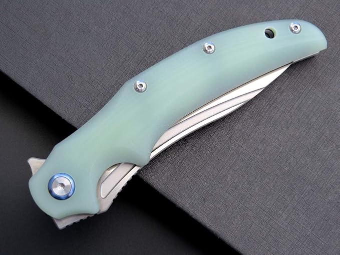 Eafengrow EF951 Folding Knife,D2 Blade and G10 Handle with Liner Lock Ball Bearing Pocket Knife EDC