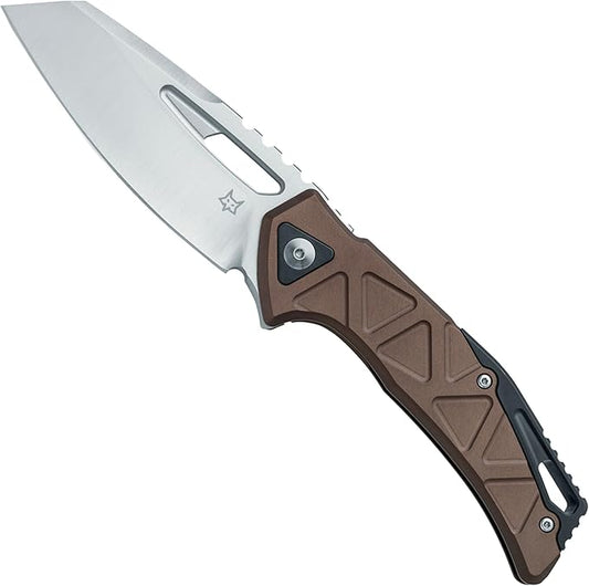 Fox Knives Chronos FX-552 ALBR Premium Folding Knife 3.54in CPM MagnaCut Steel Blade, Reverse