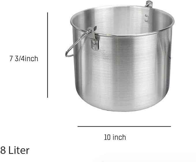 AceCamp Nested Pot Aluminum Lightweight Cooking Pot Set Outdoor Large Stock with lid and folding