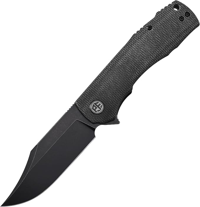 Petrified fish PFP03 Victor,3.58" K110 Satin Blade,140g Micarta Handel Flipper Liner lock Folding